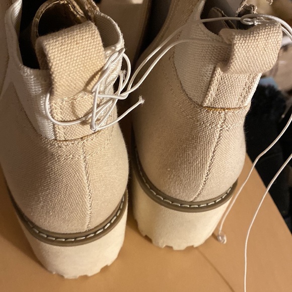 Low cuts heeled Man made with textile materials linings, creamy off white/taci - Picture 3 of 4